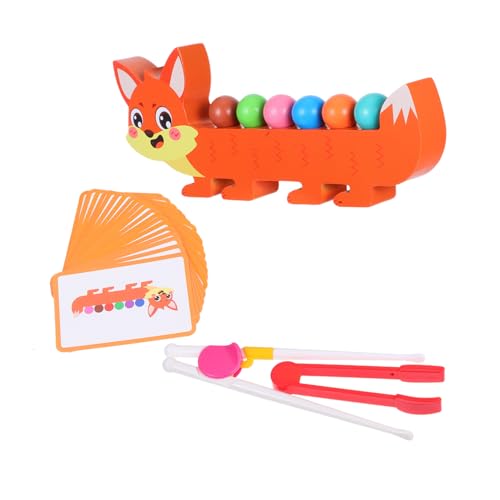 TOYANDONA Montessori Holzperlen Fuchs Design Motorisches Lernspiel für Kleinkinder Ab Jahren zur Feinmotorik und Farberkennung Eltern Junge Mädchen Interaktion Sicherer Holzspielzeug TOYANDONA Montessori Holzperlen Fuchs Design Motorisches Lernspiel für Kleinkinder Ab Jahren zur Feinmotorik und Farberkennung Eltern Junge Mädchen Interaktion Sicherer Holzspielzeug von TOYANDONA