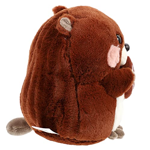 TOYANDONA Murmeltier-Puppe Murmeltiere Puppenspielzeug Simulation Murmeltier-Plüschspielzeug Kuscheltier Bodenmurmeltier Tierplüsch Bodenmurmeltier Murmeltiere Plüsch Mädchen Spielzeug Brown von TOYANDONA