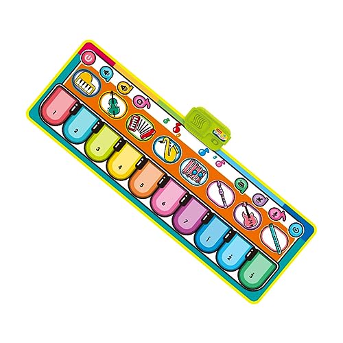 TOYANDONA Musik Decke Klavier Musikalische Klaviermatte Tanzmatte Boden Spielmatte Musikalisches Musikalische Klaviatur Keyboard-musikmatte Colorful Sport von TOYANDONA