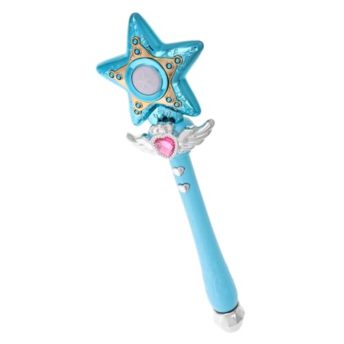 TOYANDONA Musik-zauberstab Prinzessin Gastgeschenke Für Kleine Mädchen Zauberstäbe Prinzessin Zauberstab Feenstab Prinzessin Für Kleine Mädchen Aufleuchten Plastik Sky-Blue von TOYANDONA