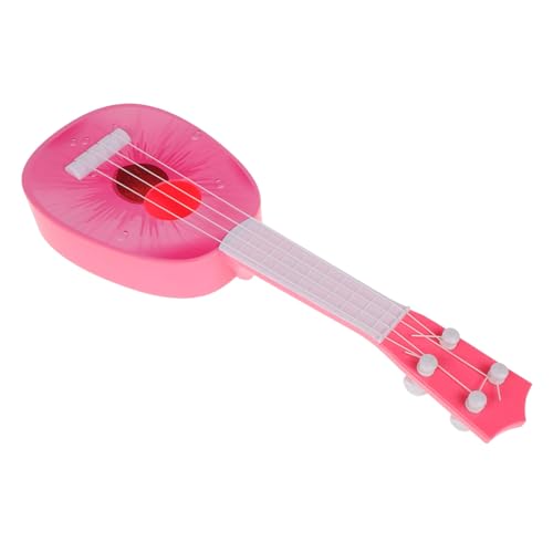 TOYANDONA Musikalisches Spielzeug Ukulele Kinder Gitarre -gitarrenspielzeug E-Gitarre Für Kinder Musikspielzeug Kleinkindspielzeug Kleinkinderinstrumente Spielzeug-Banjo Rosa Plastik von TOYANDONA