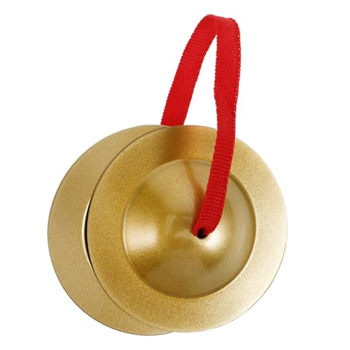 TOYANDONA Musikinstrument Hand Becken Kinder Becken Finger Becken Kleine Beckeninstrumente Instrumente Für Kinder Schlaginstrument Kinder-Instrument-Spielzeug Kinderinstrumente Metall Golden von TOYANDONA