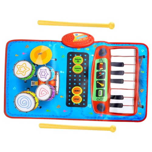 TOYANDONA Musikmatte Spieldecke Musikteppich Für Kinder Musikmatte Für Babys Musikalische Klaviermatten Für Babys Bodenspielmatte Tragbare Musikmatte Bodenklaviermatte Klaviermatte Für Stoff von TOYANDONA