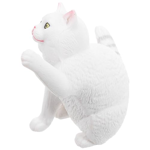 TOYANDONA Niedliche Britische Kurzhaarkatze Figurine Realistisches Modell Für Katzenliebhaber Dekorative Katzenstatue Aus Hochwertigem Material Ideales Deko Element Für von TOYANDONA