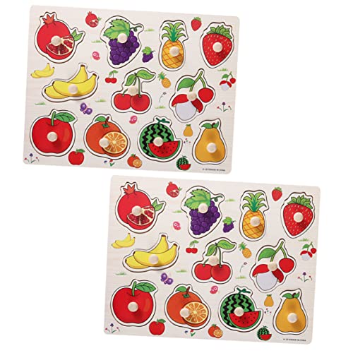 TOYANDONA Obst Puzzle Für Kreatives Lernspielzeug Frühen Entwicklung Pädagogisches Puzzlespielzeug Für Kleinkinder Ab Jahr Ideales Für Jungen von TOYANDONA