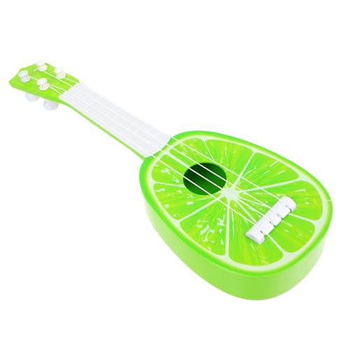 TOYANDONA Obst-Ukulele Kinderspielzeug Akustikgitarre Gitarren-Ukulele Für Anfänger Musikspielzeug Für Kinder E-gitarrenspielzeug Für Kinder Ukulele Gitarre Musikinstrument Green Abs von TOYANDONA