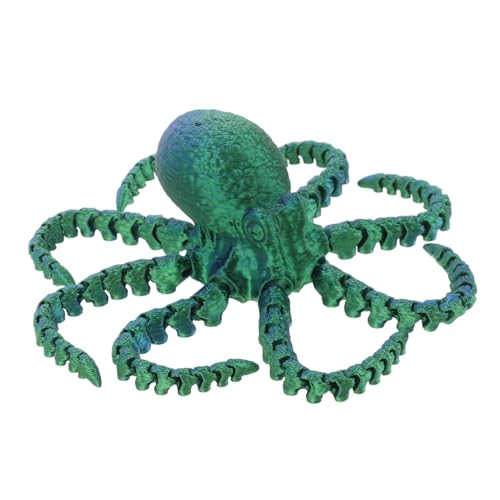 TOYANDONA Oktopus-Spielzeug Oktopus-actionfigur Oktopus- Oktopus Wohnkultur Oktopus-Statue Oktopus-skulptur Oktopus-Modell Oktopus-schreibtischdekoration Zappeln Tiere Plastik Green von TOYANDONA