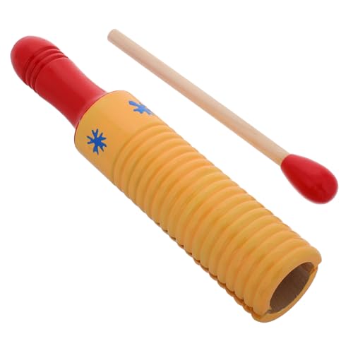 TOYANDONA Orff-Instrument Musikinstrument Rhythmus Kindergarten Instrument Farbenfrohes Instrument Rhythmus Instrument Instrumentenzubehör für Guiro-Instrument Gummi von TOYANDONA