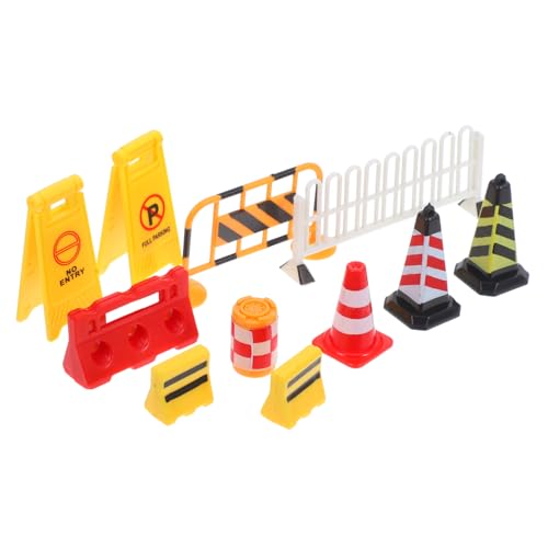 TOYANDONA Pädagogisches Verkehrsschild Spielset für Teiliges Miniatur mit Verkehrszeichen Leitkegel und Straßensperren Fördert Kreatives Rollenspiel Hand Koordination und Logisches TOYANDONA Pädagogisches Verkehrsschild Spielset für Teiliges Miniatur mit Verkehrszeichen Leitkegel und Straßensperren Fördert Kreatives Rollenspiel Hand Koordination und Logisches von TOYANDONA