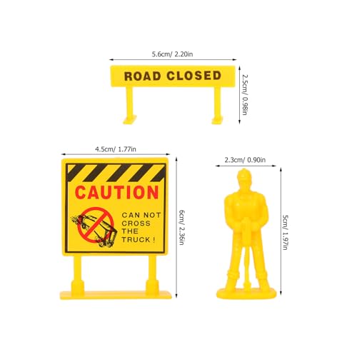 TOYANDONA Pakete Miniatur Verkehrszeichen und Baustellenkegel Spielzeugset Stabiles Kunststoffmodell Pädagogische Straßensperren und Verkehrshindernisse Authentische Mini Baustellenfiguren TOYANDONA Pakete Miniatur Verkehrszeichen und Baustellenkegel Spielzeugset Stabiles Kunststoffmodell Pädagogische Straßensperren und Verkehrshindernisse Authentische Mini Baustellenfiguren von TOYANDONA