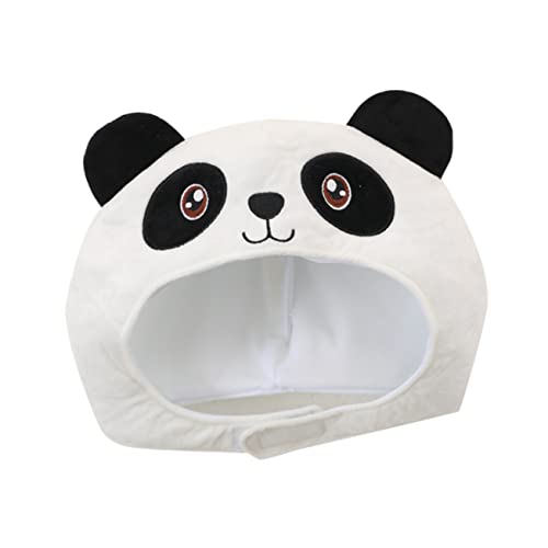 TOYANDONA Panda-Kopfbedeckung Party-Plüsch-Stirnband lustiger Hut Damen Hut Tierhut anziehen Cosplay-Zubehör tiermütze tierkostüme bärenohren Cartoon-Kopfbedeckung Cosplay-Kopfbedeckung Weiß von TOYANDONA