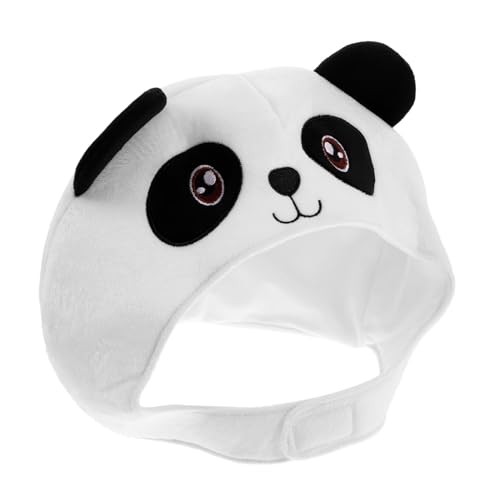 TOYANDONA Panda-kopfbedeckung Verrückte Hüte Flauschige Mütze Panda-kostüm Maskerade-hut Plüsch Bärenmütze Panda-hut-kostüm Neuheit Hüte Tier-cosplay-kostüm Plüschtierhut Kurzer Plüsch von TOYANDONA