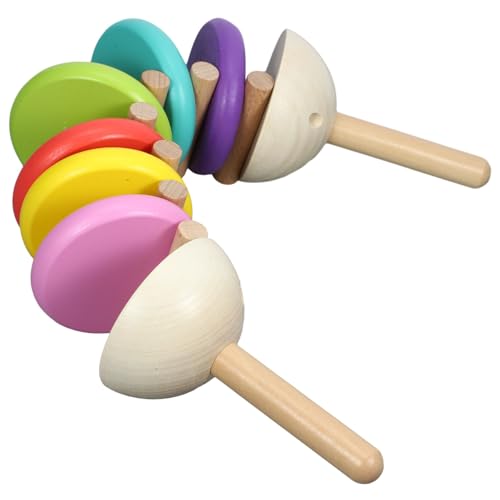 TOYANDONA Percussion-kastagnetten- Musikalisches Erziehungsspielzeug Kastagnettenklöppel Handkastagnetten Für Fingerkastagnetten Kastagnetten Musikinstrumente Hölzern von TOYANDONA