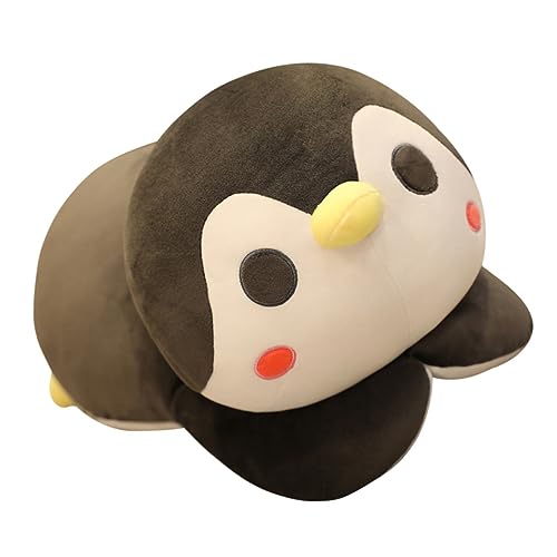 TOYANDONA Pinguin-Puppe Pinguin plüschtier Pinguin Pinguin Stoffpuppe Pinguin Stofftier Pinguin Plüschpuppe ausgestopftes Tierspielzeug Plüsch und pp Baumwolle Grey von TOYANDONA