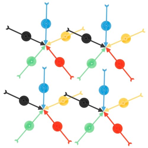 TOYANDONA Plastikkarten Für Brettspiele DIY Spielpfeile 5 Farben Ersatzteile Für Würfelspiele Und Lotterieräder von TOYANDONA