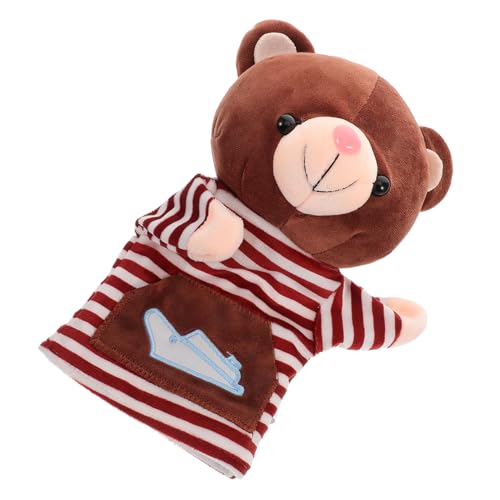 TOYANDONA Plüsch Tier Handpuppe Bär für Eltern Junge Mädchen Interaktion Storytelling Handpuppe Kuscheltier Dekoration Kinderzimmer Vielseitig für Vorschule und Theater TOYANDONA Plüsch Tier Handpuppe Bär für Eltern Junge Mädchen Interaktion Storytelling Handpuppe Kuscheltier Dekoration Kinderzimmer Vielseitig für Vorschule und Theater von TOYANDONA
