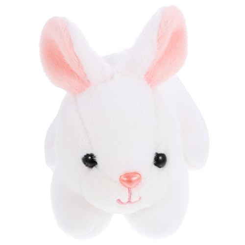 TOYANDONA Plüschhase Kuscheltier für Stuffed Soft Toys Rabbit Toys bidoof Plush Kleiner ausgestopfter Hase Kuscheltier Hase PP Baumwolle Weiß von TOYANDONA