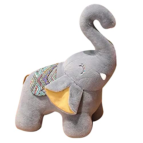 TOYANDONA Plüschpuppe für den einzug für Geburtstagsgeschenke plüschelefant Zeichentricktiere Plüschtier Tiere Plüsch PP Baumwolle Grey von TOYANDONA