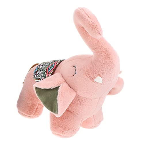 TOYANDONA Plüschpuppe für den einzug für Kindergeburtstag ziernieten Toy Puppe Plüschelefant Cartoon-Tierspielzeug PP Baumwolle Rosa von TOYANDONA