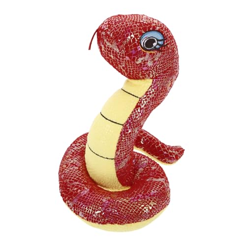 TOYANDONA Plüschtier Kuscheltier Rote Fake Schlange Realistische Gefüllte Schlange Sensory Stofftier für Halloween Party Dekoration und Spaß TOYANDONA Plüschtier Kuscheltier Rote Fake Schlange Realistische Gefüllte Schlange Sensory Stofftier für Halloween Party Dekoration und Spaß von TOYANDONA