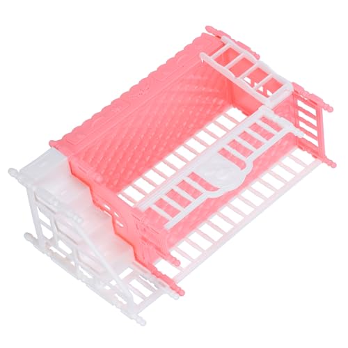 TOYANDONA Prinzessinnen Puppenbett Puppenhausbett Maßstab 112 Mini Schlafzimmermöbel Bett Miniaturen Puppen Etagenbett Puppenhaus Möbel Kinder So Tun Würden Sie Spielzeug von TOYANDONA