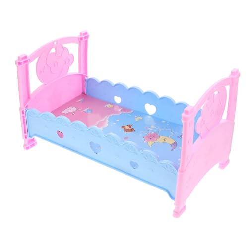 TOYANDONA Puppenbett krippe Toys kinderzimmer Puppenbettset doll Accessories Room Decoration Dollhouse spielsachen Puppenmöbel Puppenbett Colorful von TOYANDONA