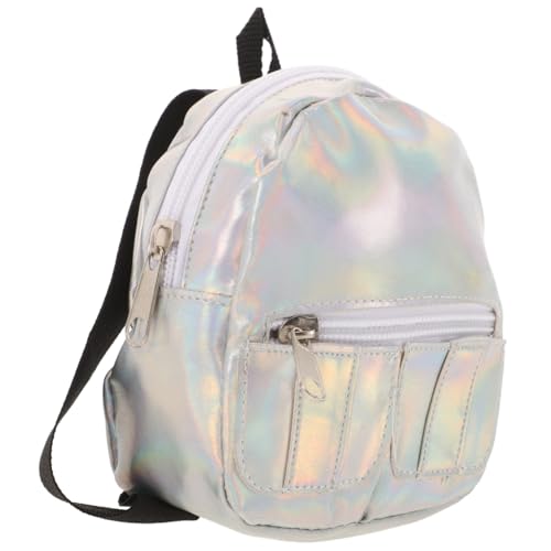 TOYANDONA Hologramm-Rucksack für College Schulrucksack Schillerndes Design Vorschul-umhängetasche Holografische Schultertasche für Frauen Glänzender Rucksack für Mädchen von TOYANDONA