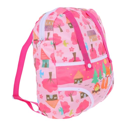 TOYANDONA Puppenrucksack Kinderrucksack Cartoon-Puppen -laufstall Für Mädchen Gehende Puppen Kleidung Puppen Puppentasche Puppen Erwachsener Plüschpuppen Koffer Puppe Polyester von TOYANDONA