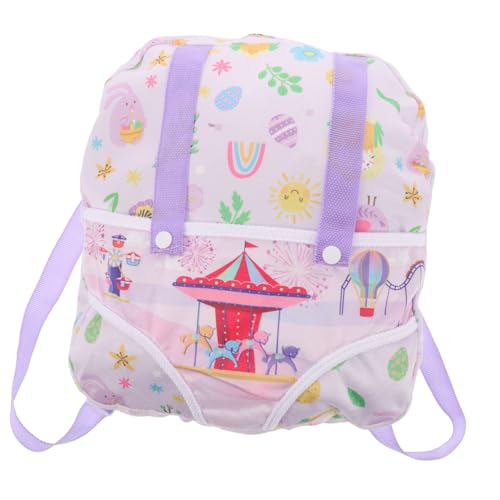 TOYANDONA Puppenrucksack Mini-zubehör Für Puppen Spielzeugrucksack Babytrage Für Puppen Mini-rucksäcke Miniatur-schulbedarf Winzige Hausbausätze Schulbedarf Für Puppen Puppenhaus- Stoff von TOYANDONA