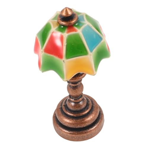 TOYANDONA Puppenstuben-tischlampe Babypuppe Möbel Nachtlicht Nachttischlampe Gefälscht Schreibtischlampe Ästhetisch Mini Mondlampe Mädchen Kreative Lampe Legierung von TOYANDONA