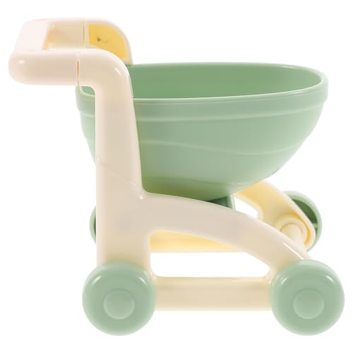 TOYANDONA Puppenwagen, Mikro-Layout, Kinderwagen, Ornament, Miniatur-Trolley, Mini-einkaufswagen von TOYANDONA