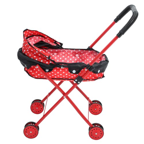 TOYANDONA Puppenwagen Für Kleinkinder Spielzeug Babypuppenwagen Kinderwagen Für Kleinkinder Von 3–5 Jahren Cartoon-Kinderwagen Spielzeug Spielspielwagen Simulierter von TOYANDONA