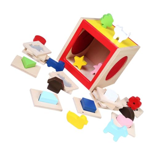 TOYANDONA Puzzle Blind Touch Box Für Exquisites Holzspielzeug Zur Der Hand Gehirn Koordination Und Sinneswahrnehmung Bunte Jigsaw Spielerfahrung von TOYANDONA