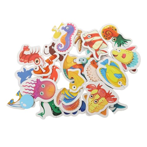 TOYANDONA Puzzle Meerestiere aus Papier Pädagogisches Lernspielzeug mit Glatten Kanten Farbenfrohes Matching Puzzle für Kleinkinder Denkvermögen und Praktischen Fähigkeiten TOYANDONA Puzzle Meerestiere aus Papier Pädagogisches Lernspielzeug mit Glatten Kanten Farbenfrohes Matching Puzzle für Kleinkinder Denkvermögen und Praktischen Fähigkeiten von TOYANDONA
