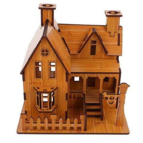 TOYANDONA 3D Holz Haus Modell Puzzle Spielzeug Für Kinder Selbstgemacht Puzzle Spielzeug Lernspielzeug Ohne Werkzeuge Für Modellbauer Und Puzzleliebhaber TOYANDONA 3D Holz Haus Modell Puzzle Spielzeug Für Kinder Selbstgemacht Puzzle Spielzeug Lernspielzeug Ohne Werkzeuge Für Modellbauer Und Puzzleliebhaber von TOYANDONA