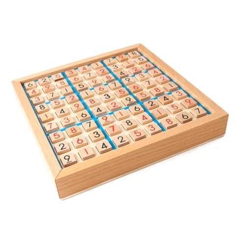 TOYANDONA Puzzlespiele für Kinder Spielzeug für Kinder jucarii pentru copii rätselspiel rätsel Spiele Tischspielzeug Kinder Zahlen Schachbrett Trainingsboard für logisches Denken Bambus Blue von TOYANDONA