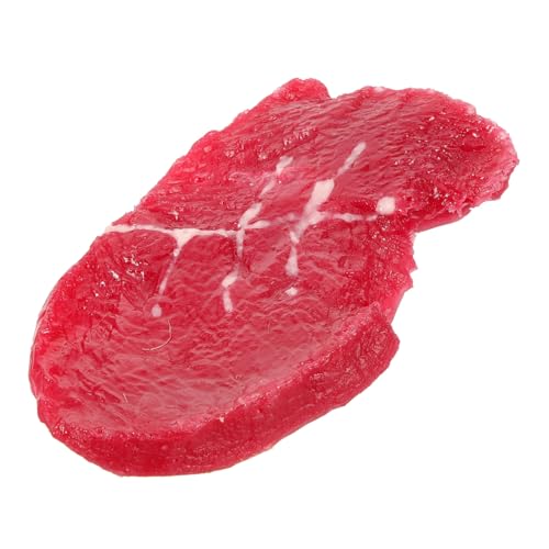TOYANDONA Realistisches Künstliches Steak Modell Gefälschte Fleischattrappe Leichte Dekoration für Küche Restaurant Realistische Essensrequisite für Fotografie und Display TOYANDONA Realistisches Künstliches Steak Modell Gefälschte Fleischattrappe Leichte Dekoration für Küche Restaurant Realistische Essensrequisite für Fotografie und Display von TOYANDONA