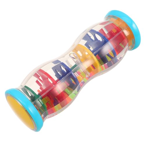 TOYANDONA Regenmacher Musikinstrument Plastik Doppelstück Buntes Percussion mit Einzigartigem Regengeräusch für Musikalische Früherziehung und Sensorische Entwicklung TOYANDONA Regenmacher Musikinstrument Plastik Doppelstück Buntes Percussion mit Einzigartigem Regengeräusch für Musikalische Früherziehung und Sensorische Entwicklung von TOYANDONA