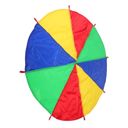 TOYANDONA Regenschirm Regenbogen Schirm Farbenfrohes Außen Spielzeuge für draußen Outdoor Lernspielzeug für Vorschulkinder Lernaktivitäten für Stoff von TOYANDONA