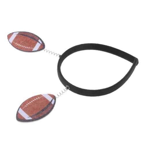 TOYANDONA Rugby-Stirnband Stirnbänder für Sportfans Stirnband mit Sportmotiv Fußball-Stirnband Rugby Kopfband Haarschmuck für Teenager-Mädchen Stirnband für Sportfans Haarband ABS Brown von TOYANDONA