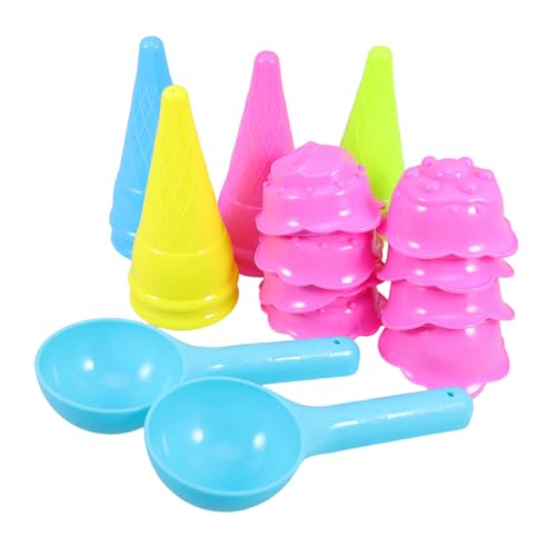 TOYANDONA Sandspielzeug Eisformen Kreative Eistüten Sandförmchen mit Bunten Farben Robust und Leicht zu Reinigen für Strand Sandkasten und Indoor TOYANDONA Sandspielzeug Eisformen Kreative Eistüten Sandförmchen mit Bunten Farben Robust und Leicht zu Reinigen für Strand Sandkasten und Indoor von TOYANDONA