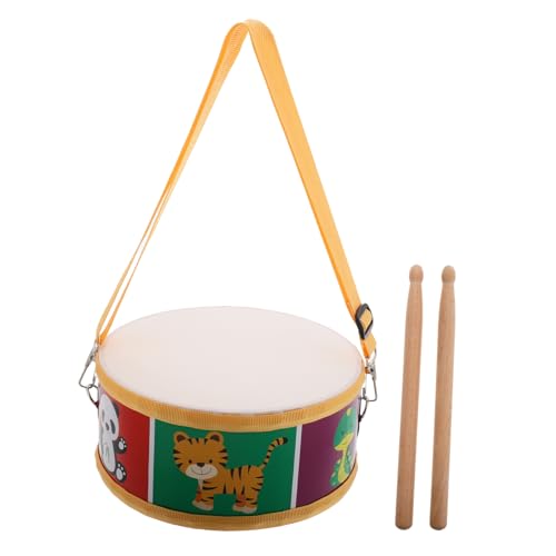 TOYANDONA Satz Percussion-Trommel Für Einstellbare Kleine Trommel Haustierrollen Rollenspiel-Dekoration Mini-schleifband Mikro-schleifband Pädagogische Schlaginstrumente Hölzern von TOYANDONA