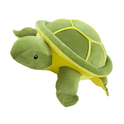 TOYANDONA Schildkröte Gefüllte Füllung Laufstall Kleine Figuren Mini Bank Ornamente Set Wildhut Kissen Große Augen Schildkröte Einzigartige Kopfbedeckung Kurzer Plüsch Grün von TOYANDONA