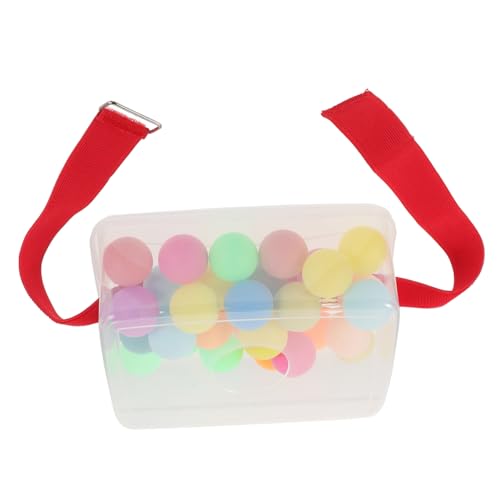 TOYANDONA Schüttelnde Ballspielstütze tischtennisball tischfussball schnapsbar Game case Gaming Box Trick Gaming-Requisiten Shake Partyspiel-Requisite Schüttelnder Spielstütze rot von TOYANDONA