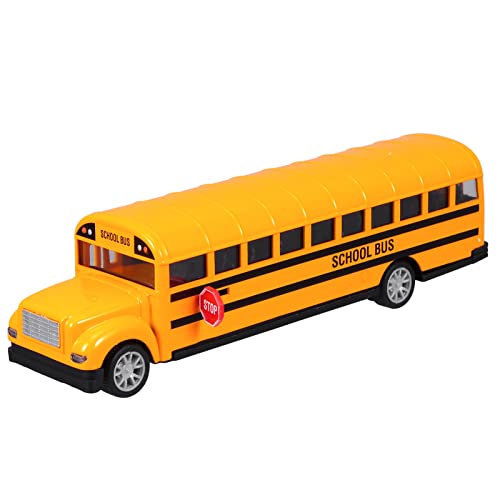 TOYANDONA Schulbus Spielzeug Modell School Bus Spielzeug Gelb Bus Spielfahrzeuge Zurückziehen Bus Spielzeug Schulbus Modell Auto Für Kinder Kinder, Orange, 21.5x5,5 cm. von TOYANDONA