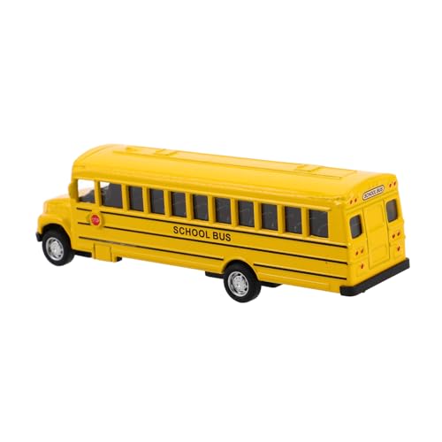 TOYANDONA Schulbus Spielzeug Spielzeugautos Zurückziehen Autos Spielzeug Zurückziehen Puppenhaus-schulbus Stadtbus Spielzeug Schulauto-Spielzeug Kleine Busspielzeuge Diecast-Autos Legierung von TOYANDONA