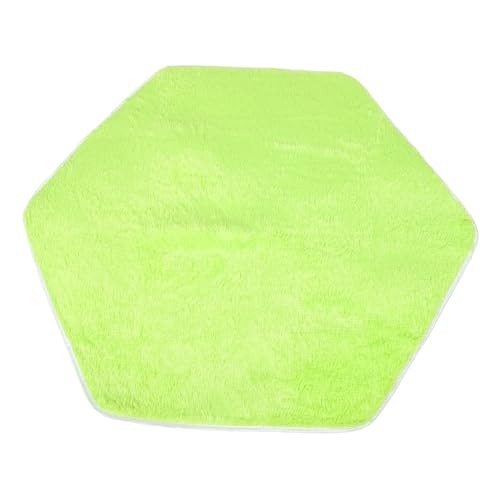 TOYANDONA Sechseckige Bodenmatte Krabbelmatte für Kinder -Fußmatten Kinderzimmerteppich Hexagon Spielzelt Spielteppich Laufstallmatte -Spielmatte im Freien Samt Light Green von TOYANDONA