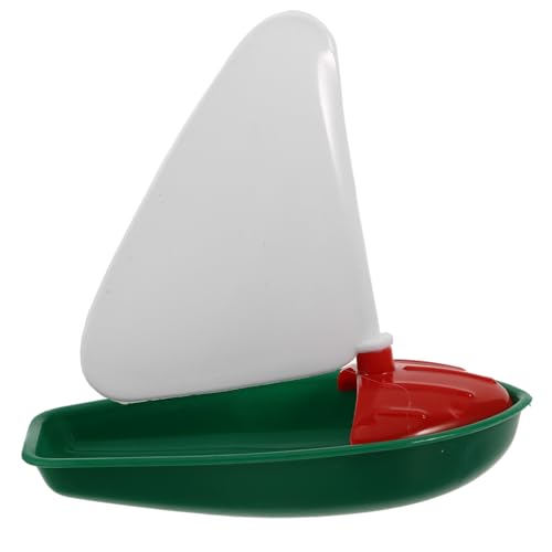 TOYANDONA Segelspielzeug Für Kinder Miniatur-segelboot Badewanne Boot Boote Badespielzeug Mini-Boot-Spielzeug Badespielzeug Für Boote Boot Badespielzeug Fischerboot Spielzeug Green Plastik von TOYANDONA