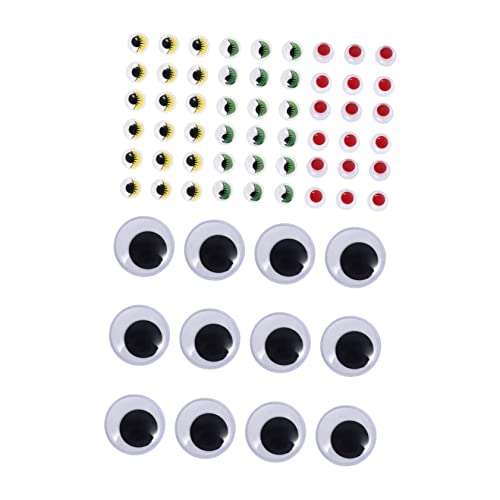 TOYANDONA Selbstklebende Wackelaugen Aufkleber DIY Puppenaugen mit Bunten Wimpern und Schwarzen Augen Langlebig Leicht Anzubringen für Basteln Stofftiere und Handwerksprojekte TOYANDONA Selbstklebende Wackelaugen Aufkleber DIY Puppenaugen mit Bunten Wimpern und Schwarzen Augen Langlebig Leicht Anzubringen für Basteln Stofftiere und Handwerksprojekte von TOYANDONA