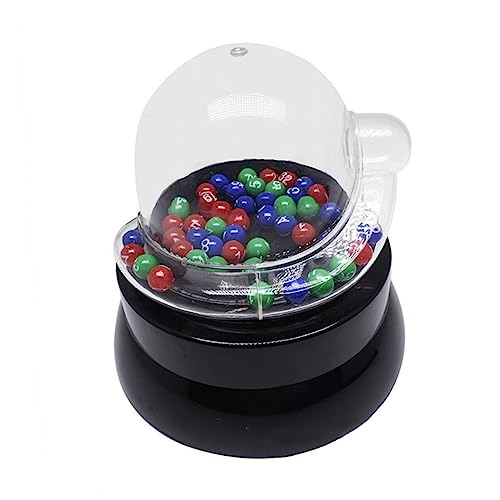 TOYANDONA Shaker Glückliches Lotteriespiel Grabber-Maschine Lotterie-Ball-Maschine Bingo-spielautomat Spielautomat Spielzeug Bingo-käfig-Spiel Elektrisches Shake-ballspiel Black Pp-Material von TOYANDONA